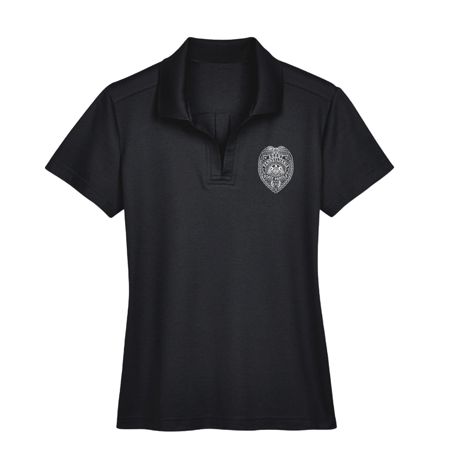 Ladies' Luxury Performance Polo with Embroidered State Parole Agent Badge (Various Colors)