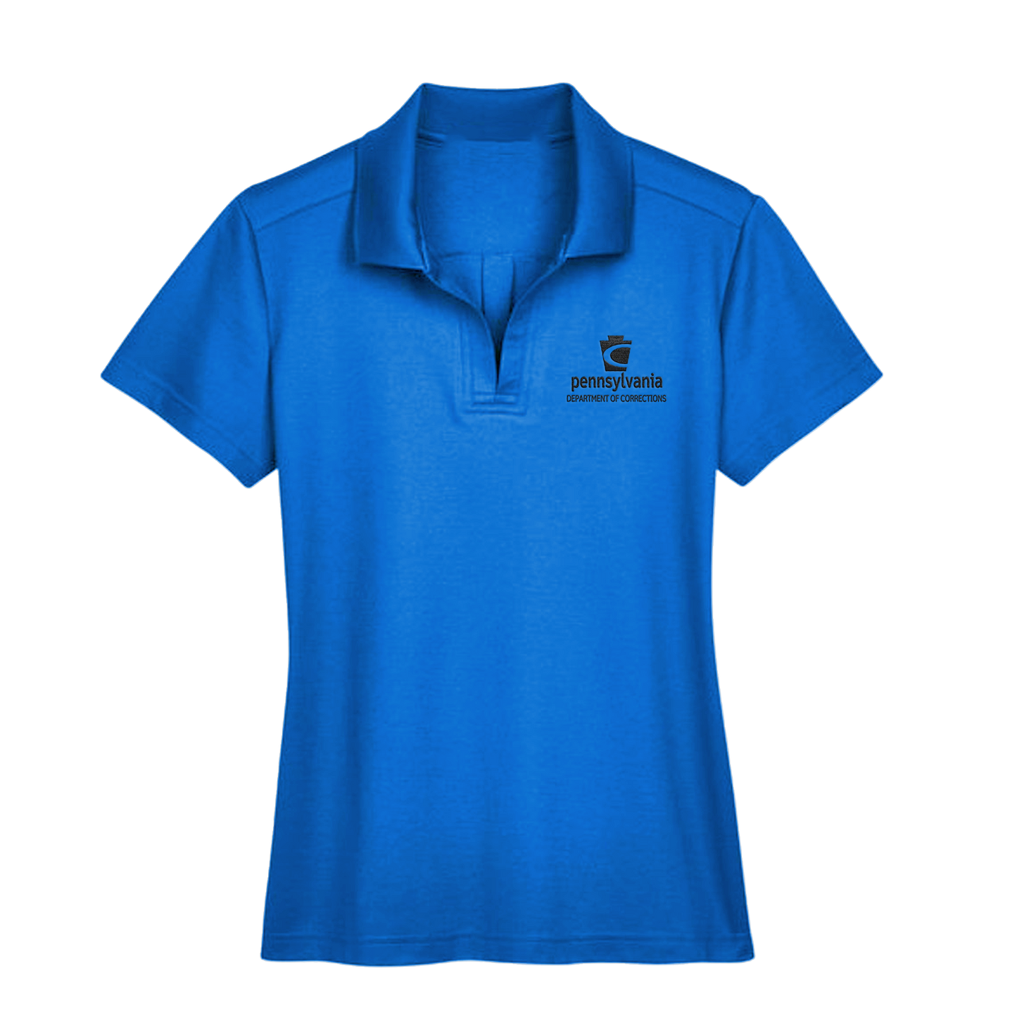 Ladies' Luxury Performance Polo with Embroidered Department of Corrections Logos (Various Colors)