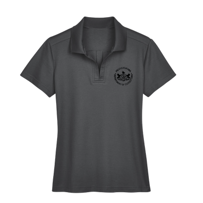 Ladies' Luxury Performance Polo with Embroidered Department of Corrections Logos (Various Colors)