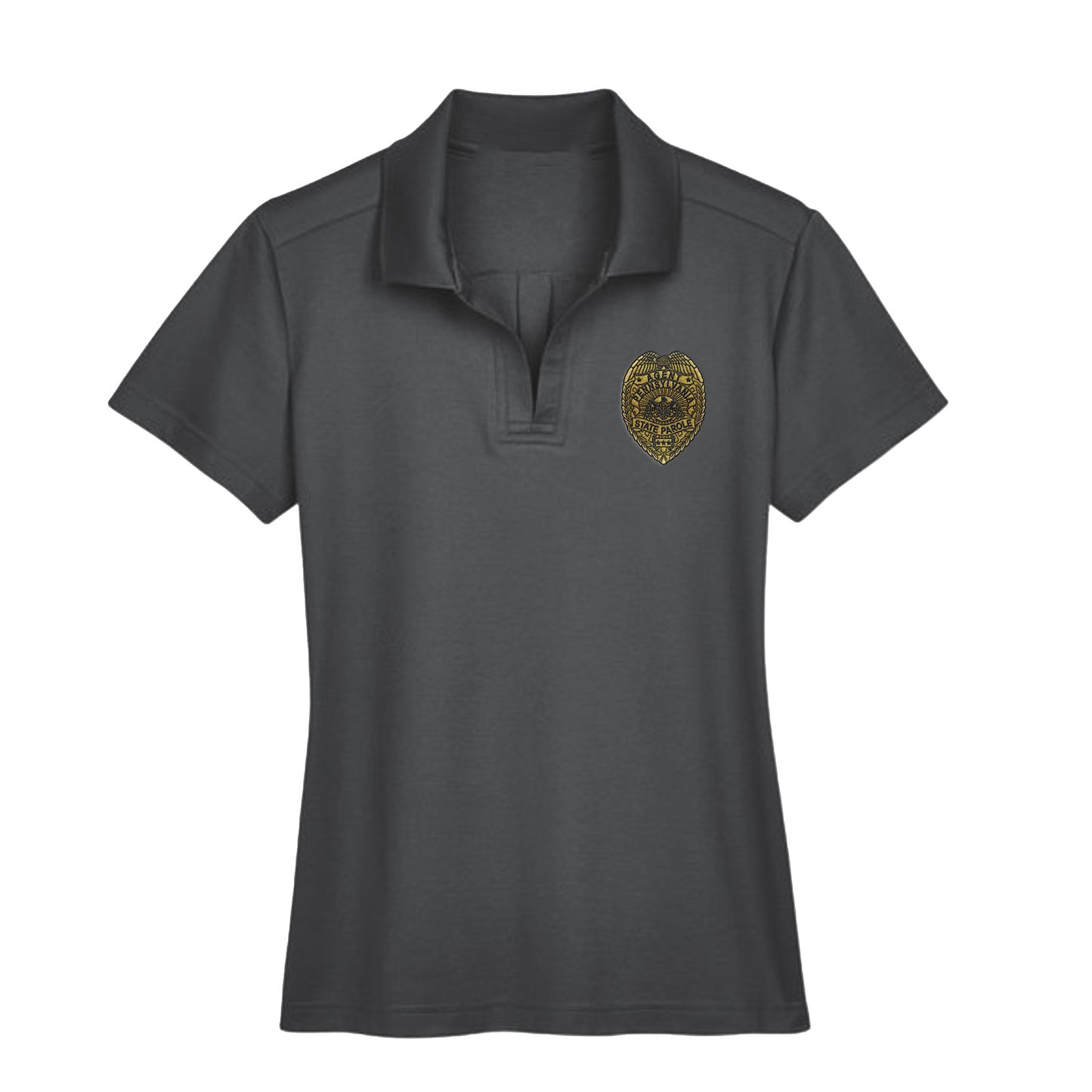 Ladies' Luxury Performance Polo with Embroidered State Parole Agent Badge (Various Colors)