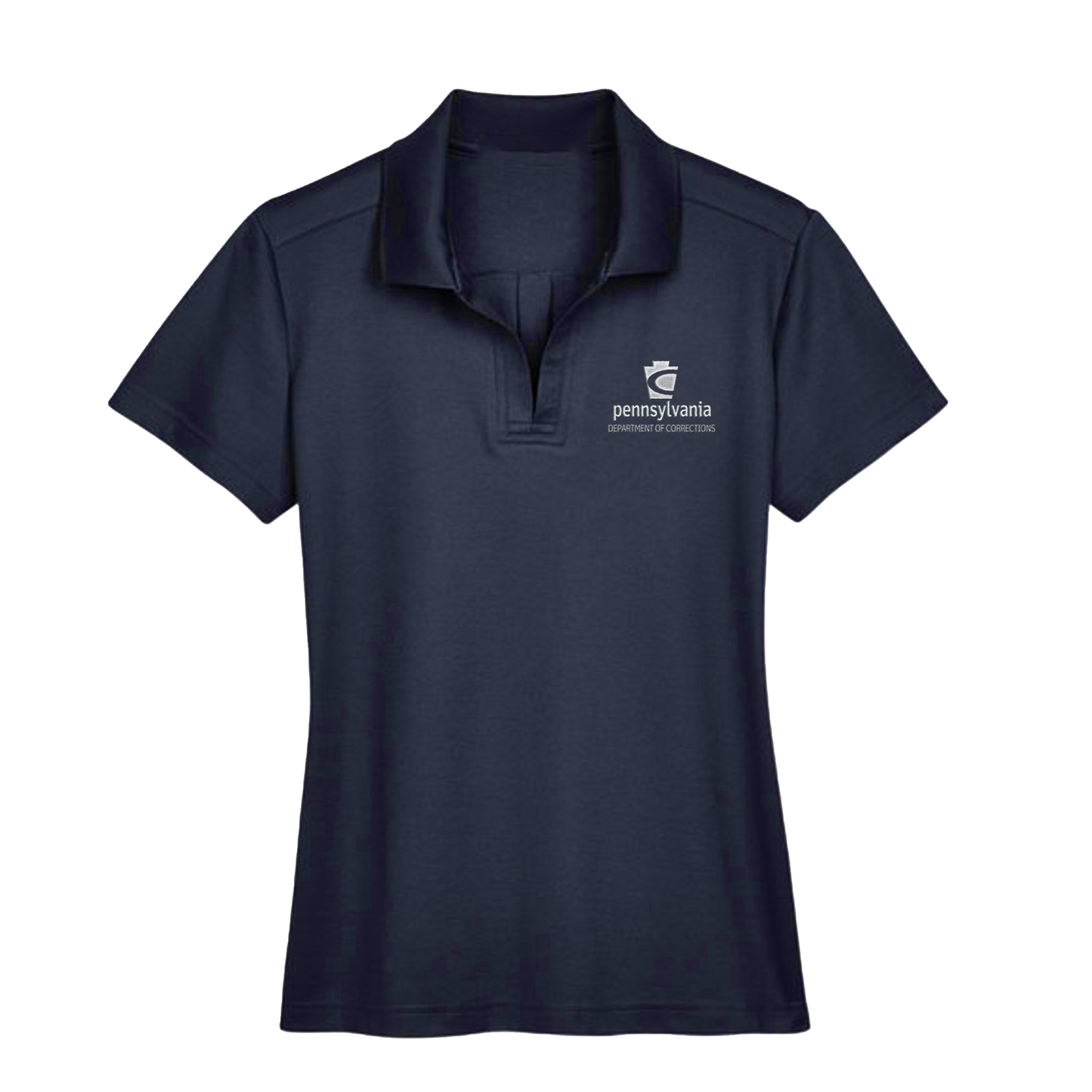 Ladies' Luxury Performance Polo with Embroidered Department of Corrections Logos (Various Colors)