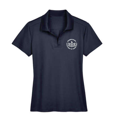 Ladies' Luxury Performance Polo with Embroidered Department of Corrections Logos (Various Colors)