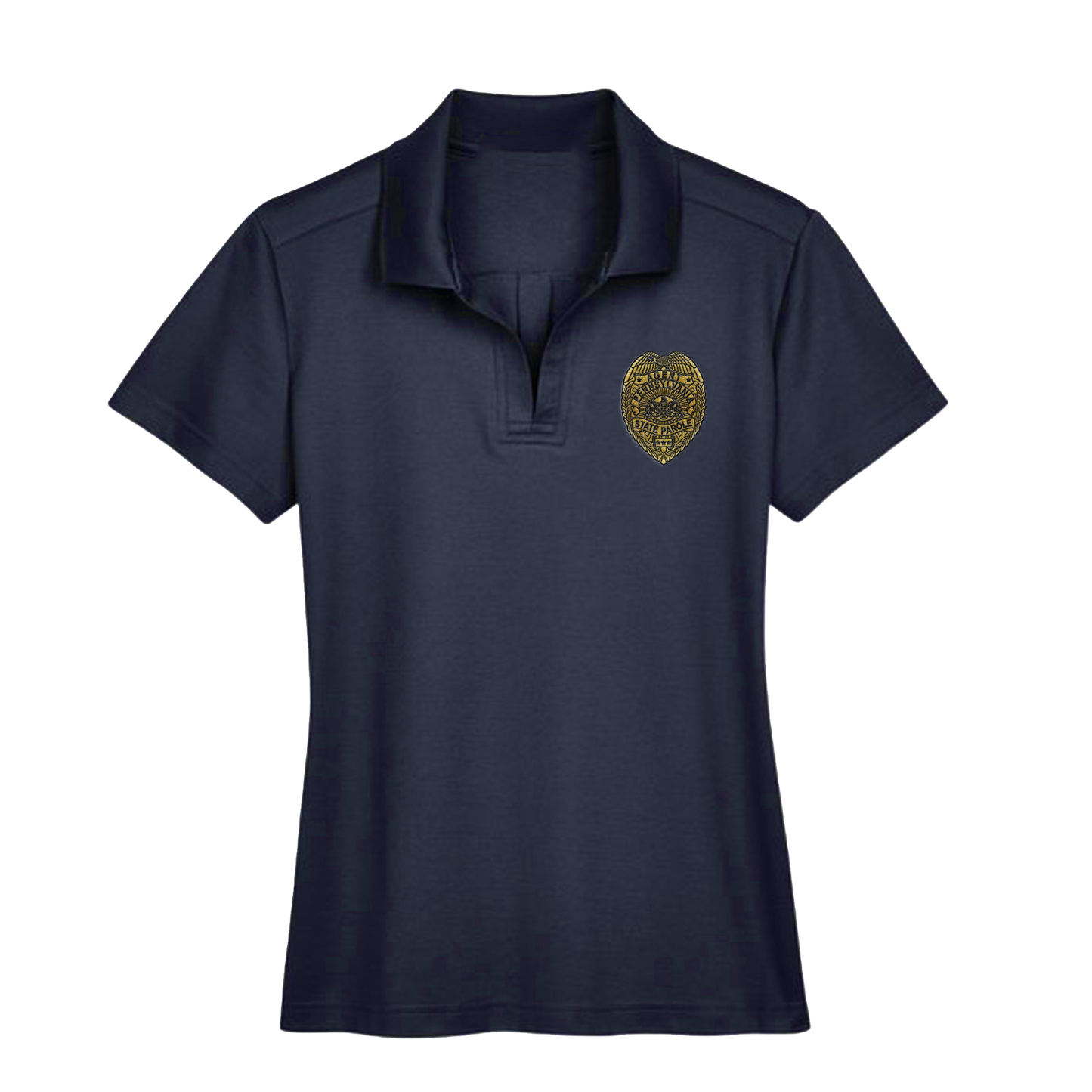 Ladies' Luxury Performance Polo with Embroidered State Parole Agent Badge (Various Colors)