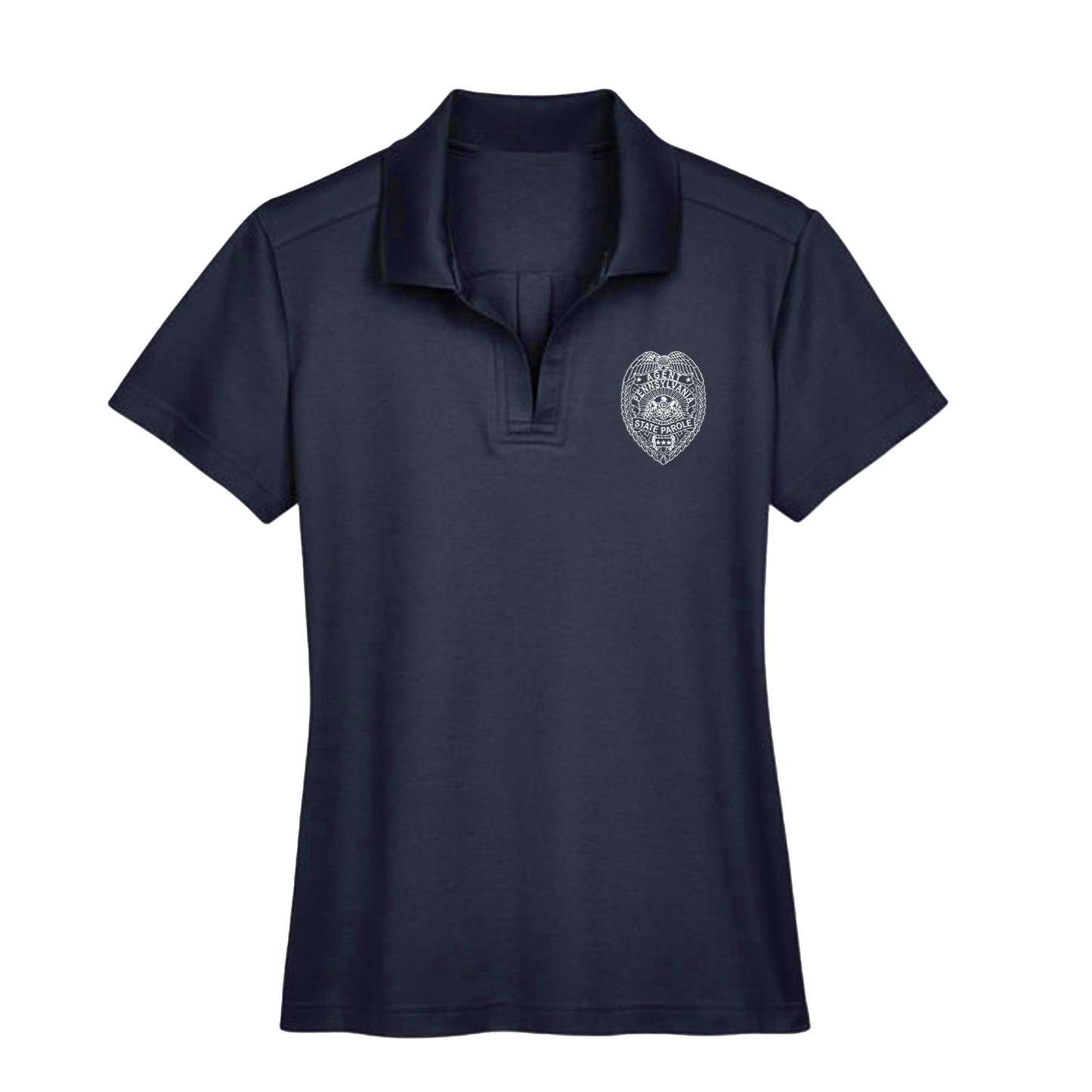 Ladies' Luxury Performance Polo with Embroidered State Parole Agent Badge (Various Colors)