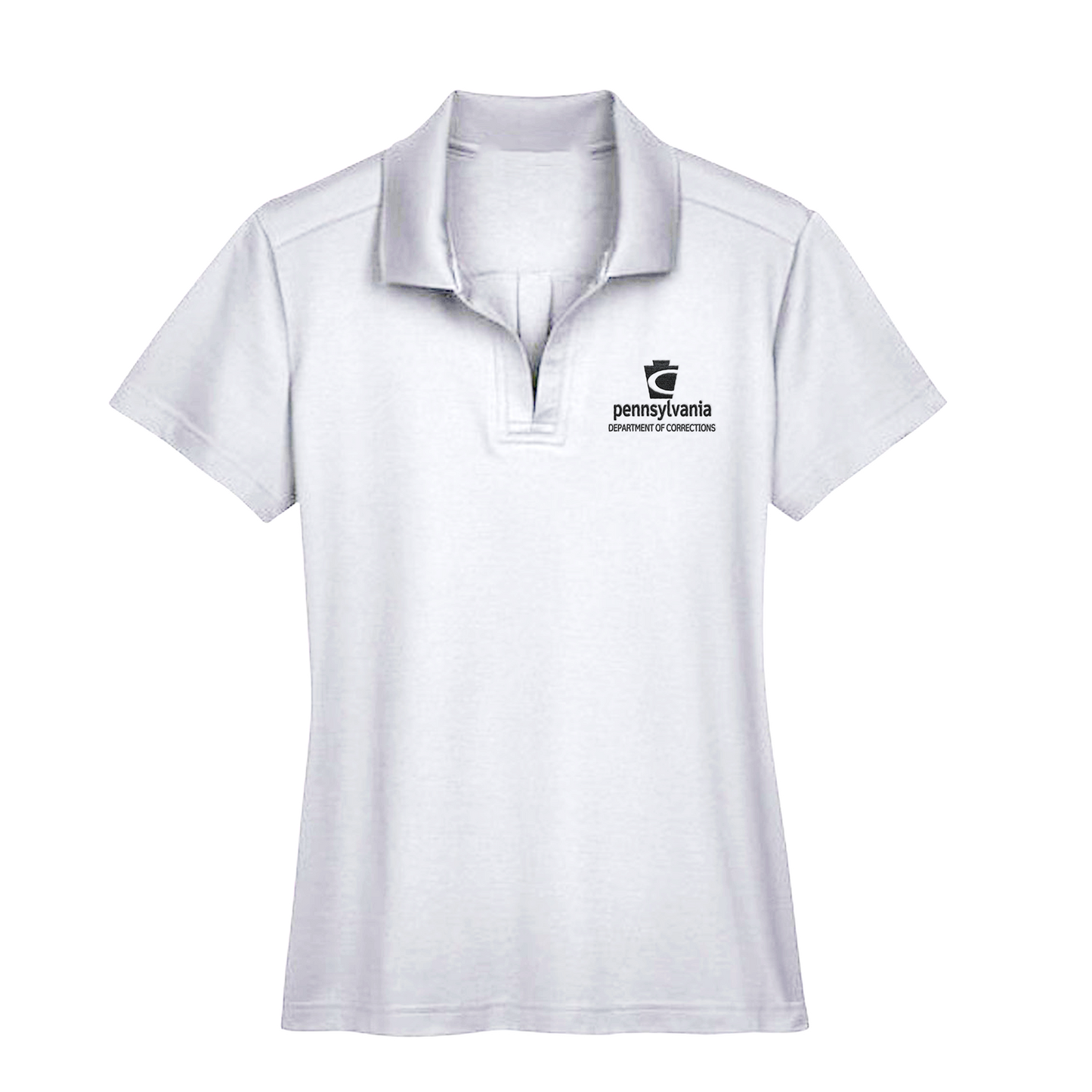 Ladies' Luxury Performance Polo with Embroidered Department of Corrections Logos (Various Colors)