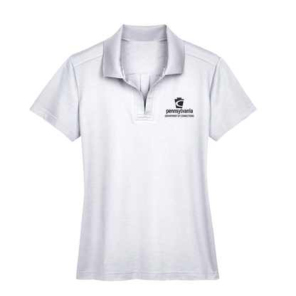 Ladies' Luxury Performance Polo with Embroidered Department of Corrections Logos (Various Colors)