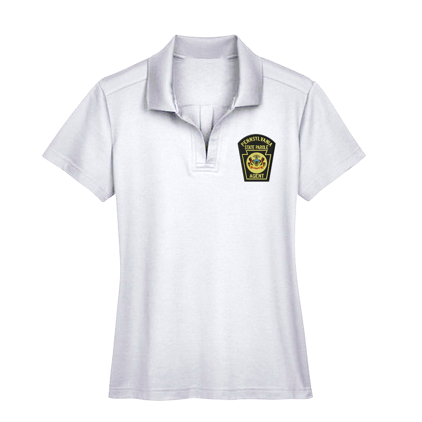 Ladies' Luxury Performance Polo with Embroidered State Parole Agent Keystone (Various Colors)