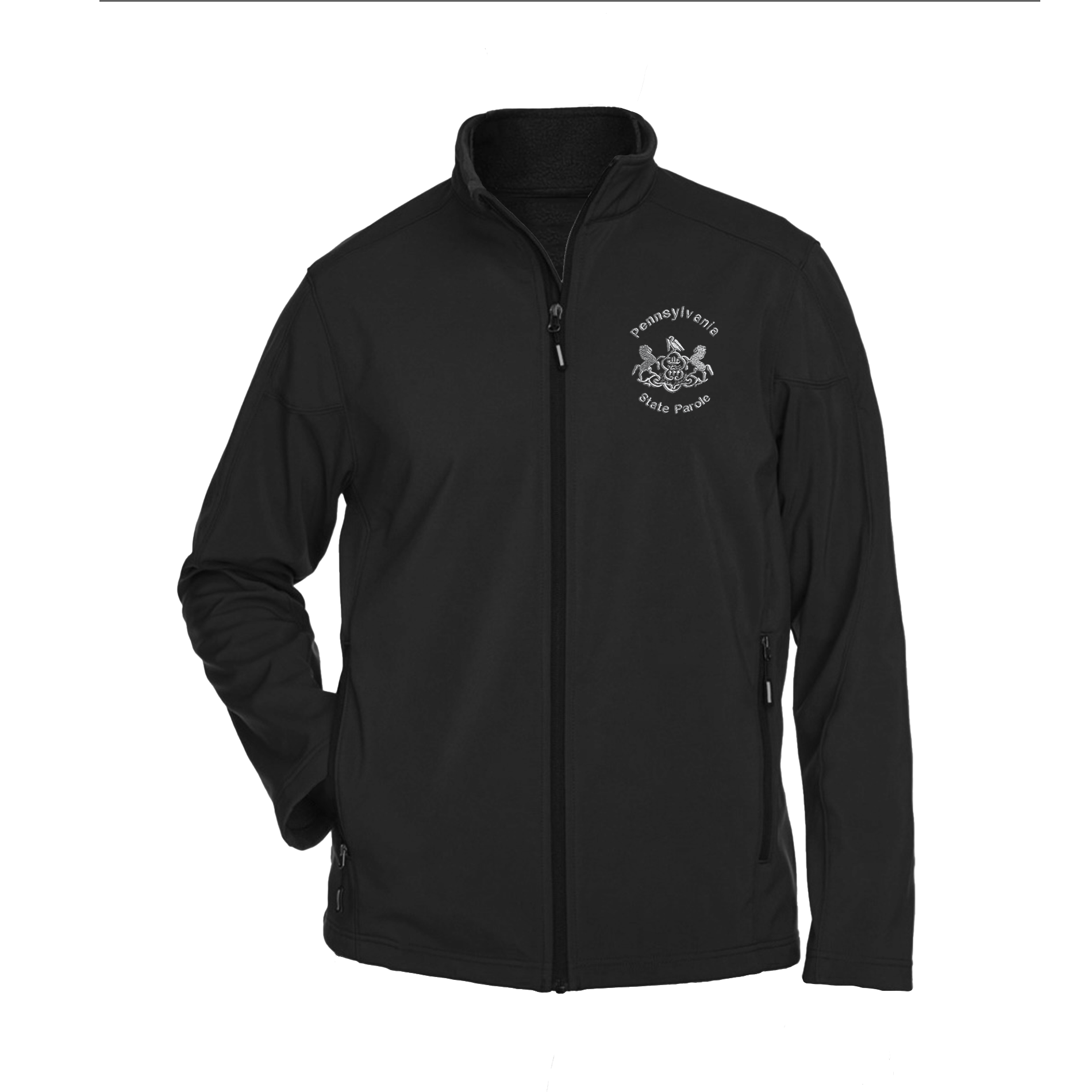 Men’s Premium Soft-Shell Jacket with Embroidered State Parole Horses  (Various Colors)