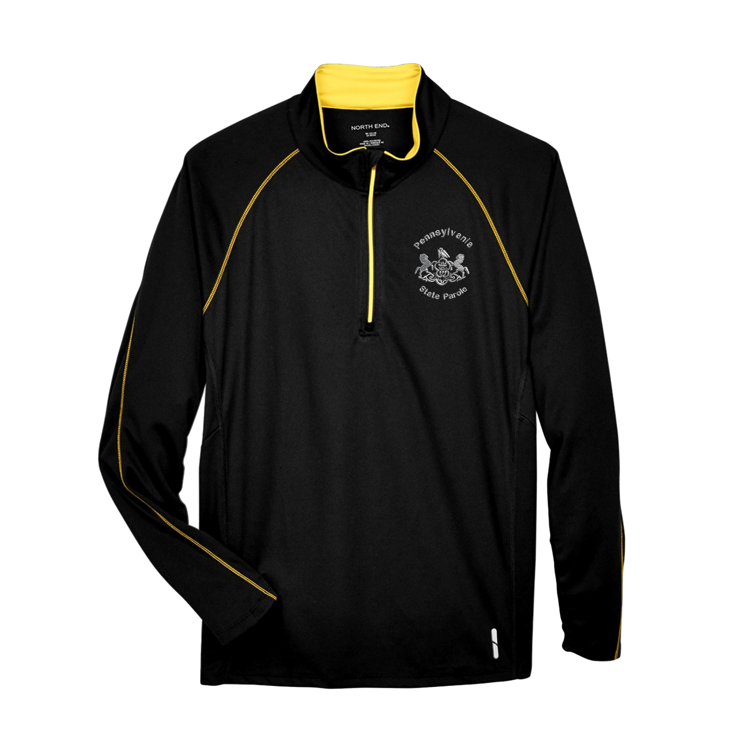 Adult Moisture-Wicking Quarter Zip Jacket with Embroidered State Parole Horses (Various Colors)