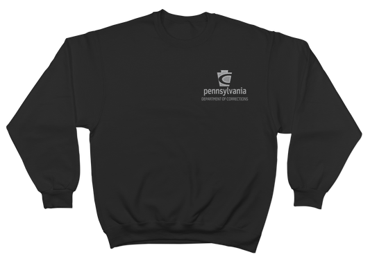 Crewneck Sweatshirt with Embroidered Department of Corrections Logos (Various Colors)