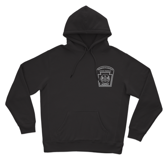 Classic Hooded Sweatshirt with Embroidered State Parole Agent Keystone (Various Colors)