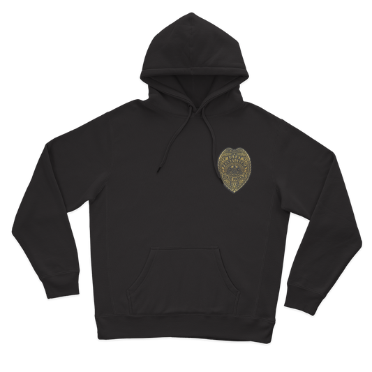 Classic Hooded Sweatshirt with Embroidered State Parole Agent Badge-Full Color (Various Colors)