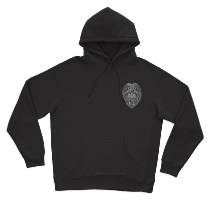 Classic Hooded Sweatshirt with Embroidered State Parole Agent Badge (Various Colors)