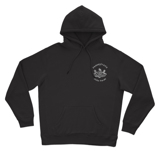 Classic Hooded Sweatshirt with Embroidered State Parole Horses (Various Colors)