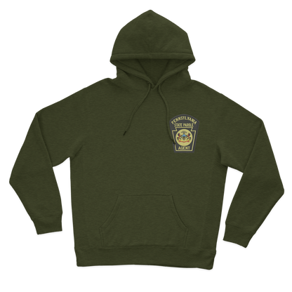 Classic Hooded Sweatshirt with Embroidered State Parole Agent Keystone-Full Color (Various Colors)
