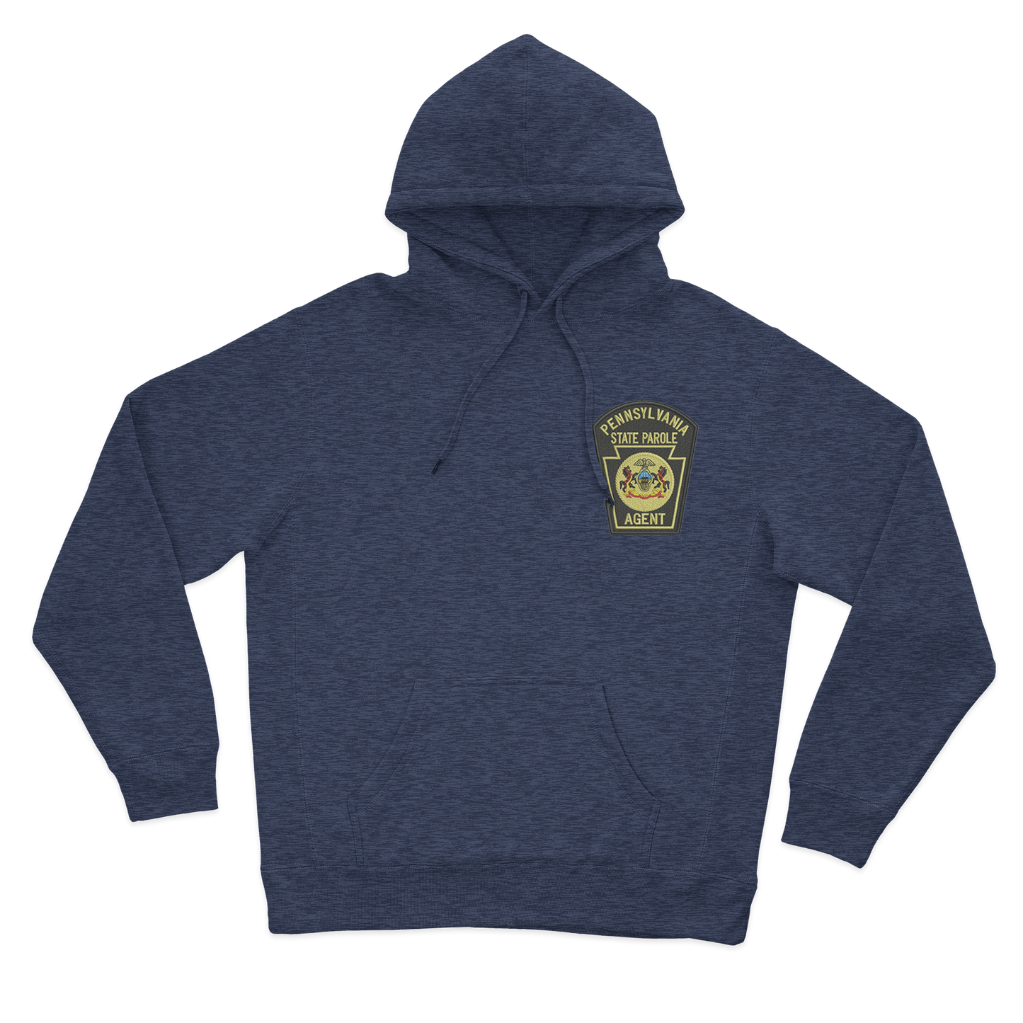 Classic Hooded Sweatshirt with Embroidered State Parole Agent Keystone-Full Color (Various Colors)