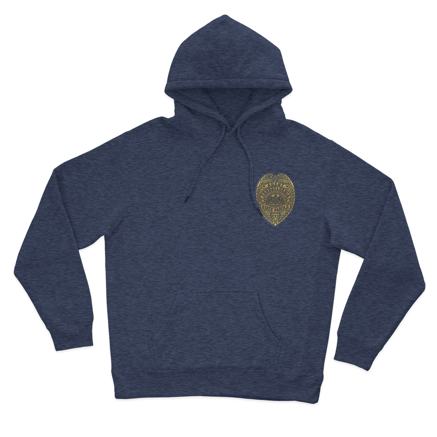 Classic Hooded Sweatshirt with Embroidered State Parole Agent Badge-Full Color (Various Colors)