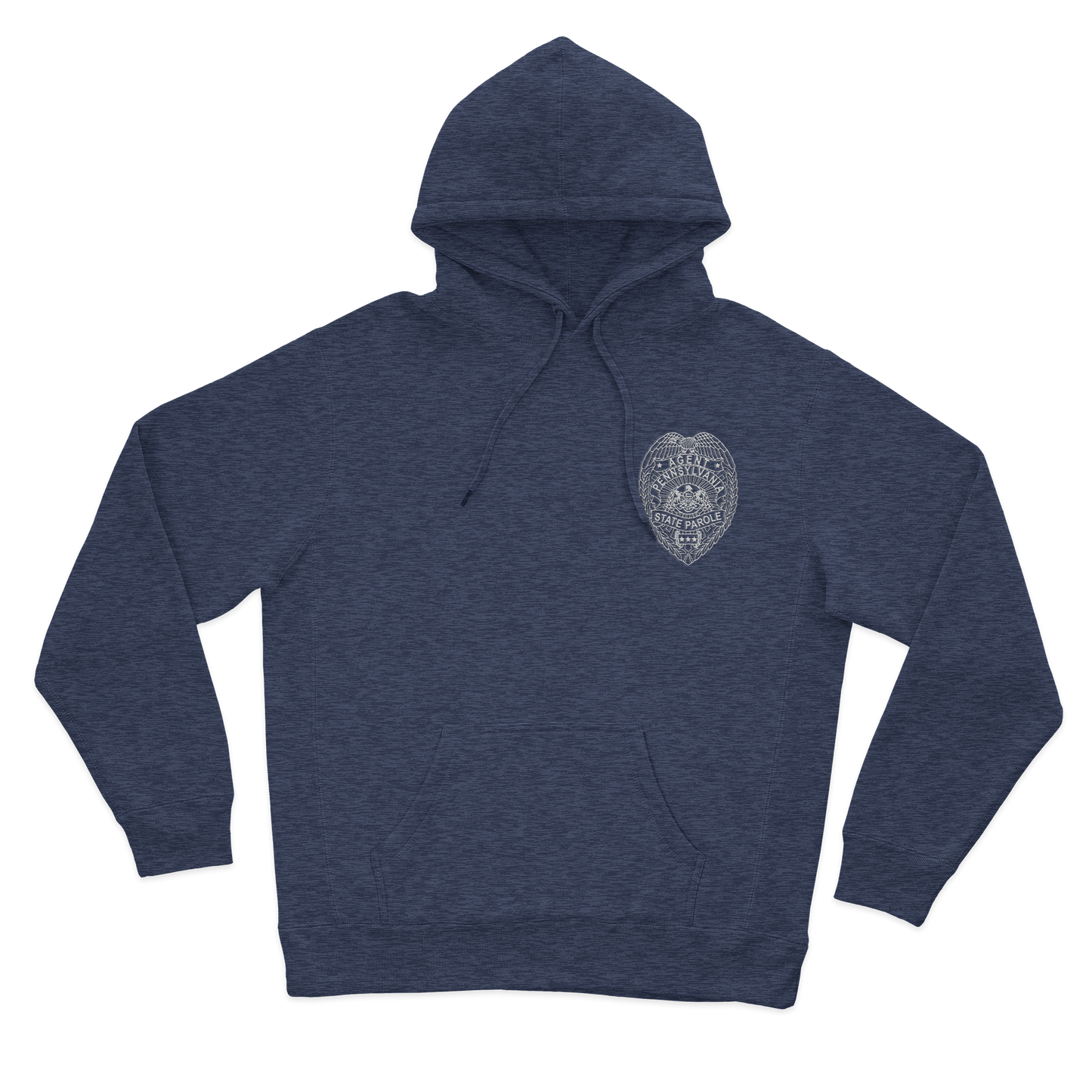 Classic Hooded Sweatshirt with Embroidered State Parole Agent Badge (Various Colors)