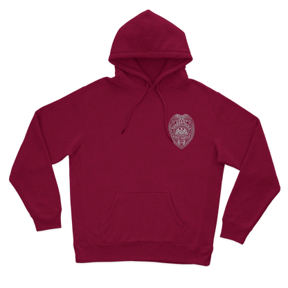 Classic Hooded Sweatshirt with Embroidered State Parole Agent Badge (Various Colors)