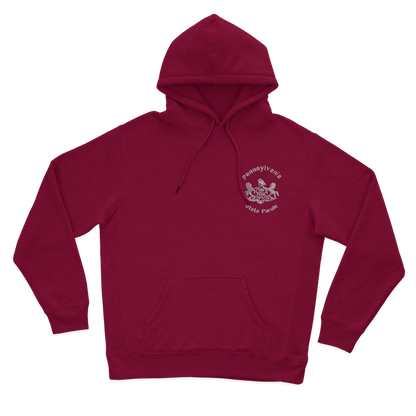 Classic Hooded Sweatshirt with Embroidered State Parole Horses (Various Colors)