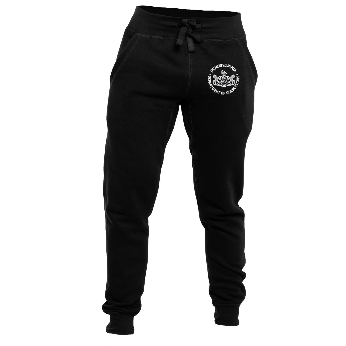 Premium Adult Sweatpants with Embroidered Department of Corrections Seal (Various Colors)