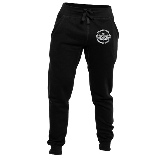 Premium Adult Sweatpants with Embroidered Department of Corrections Seal (Various Colors)