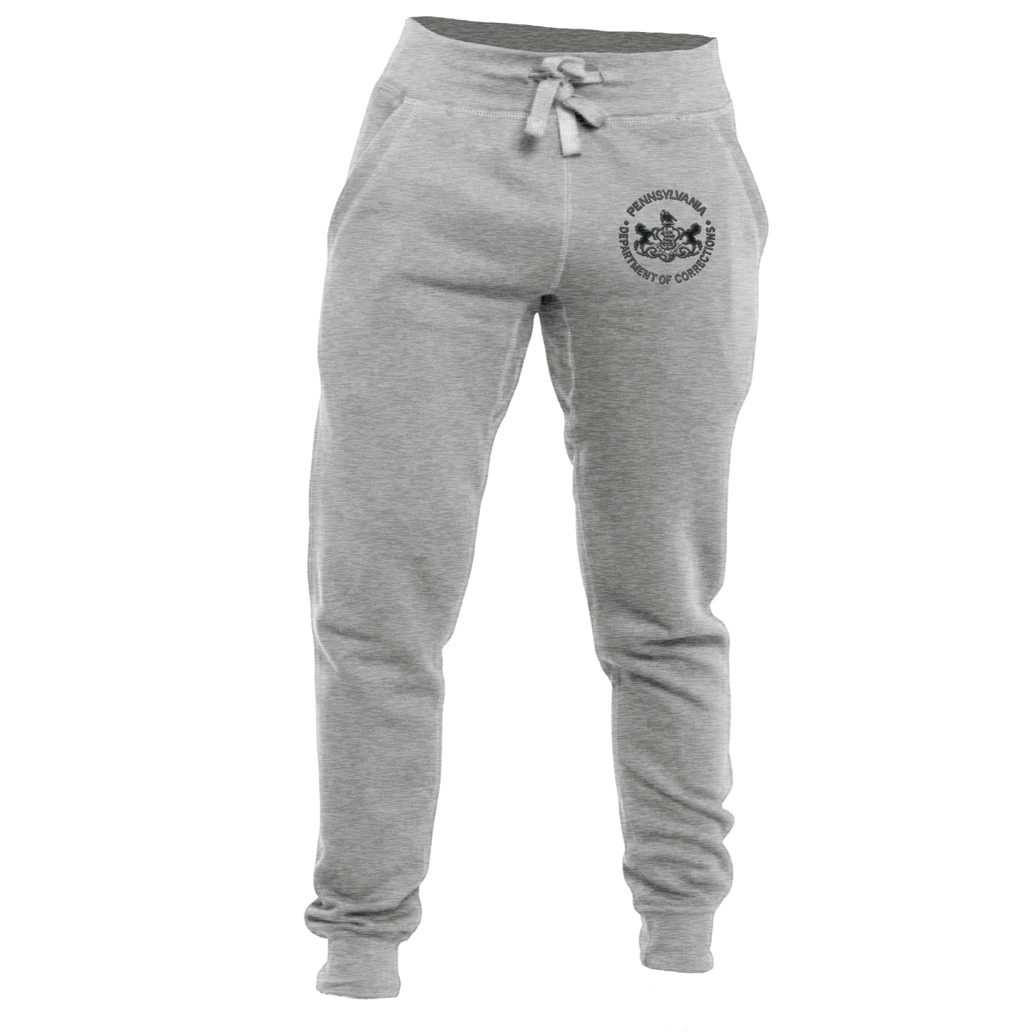 Premium Adult Sweatpants with Embroidered Department of Corrections Seal (Various Colors)